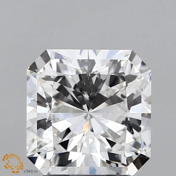 CC-SR-204-EX-F-VS2-LNGX-10-721 2.04 Carat Square Radiant Lab Grown Diamond, Excellent Polish, F Color, VS2 Clarity