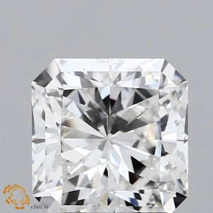 2.04 Carat Square Radiant Lab Grown Diamond, Excellent Polish, F Color, VVS2 Clarity