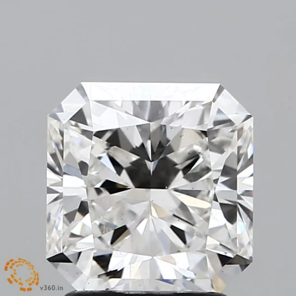 2.05 Carat Square Radiant Lab Grown Diamond, Excellent Polish, F Color, VS2 Clarity
