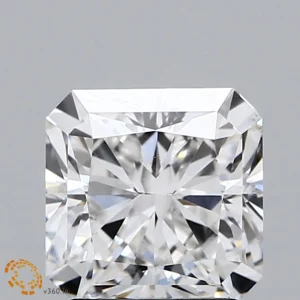 2.07 Carat Square Radiant Lab Grown Diamond, Excellent Polish, F Color, VS1 Clarity