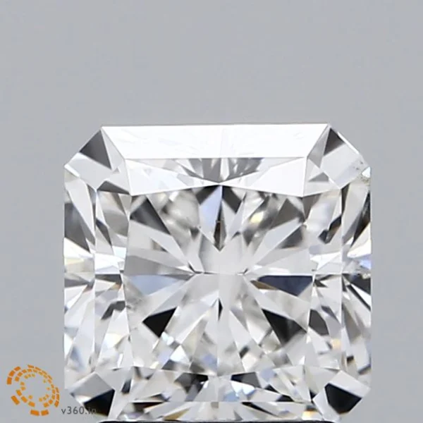 2.07 Carat Square Radiant Lab Grown Diamond, Excellent Polish, F Color, VS1 Clarity