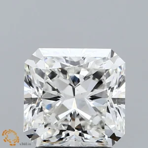 2.08 Carat Square Radiant Lab Grown Diamond, Excellent Polish, F Color, VS2 Clarity