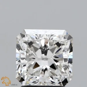 CC-SR-209-EX-F-VS1-NGX-30-161 2.09 Carat Square Radiant Lab Grown Diamond, Excellent Polish, F Color, VS1 Clarity