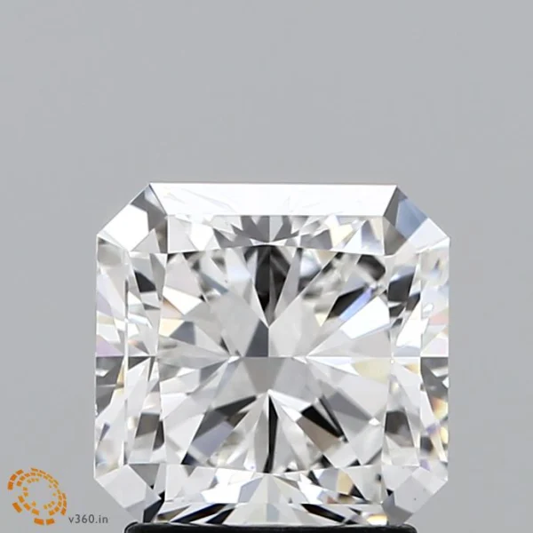 2.10 Carat Square Radiant Lab Grown Diamond, Excellent Polish, F Color, VS1 Clarity