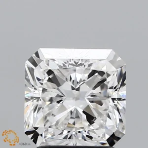 CC-SR-211-EX-F-VS1-NGX-35-107 2.11 Carat Square Radiant Lab Grown Diamond, Excellent Polish, F Color, VS1 Clarity