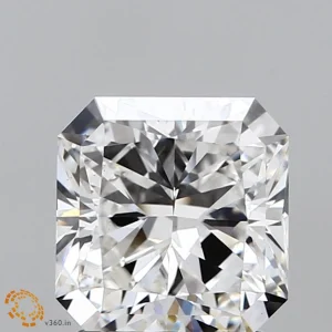 CC-SR-212-EX-F-VS1-LNGX-09-386 2.12 Carat Square Radiant Lab Grown Diamond, Excellent Polish, F Color, VS1 Clarity