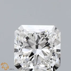 CC-SR-214-EX-F-VS1-NGX-51-113 2.14 Carat Square Radiant Lab Grown Diamond, Excellent Polish, F Color, VS1 Clarity