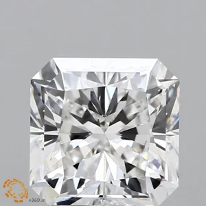CC-SR-215-EX-F-VS1-NGXE-01-207 2.15 Carat Square Radiant Lab Grown Diamond, Excellent Polish, F Color, VS1 Clarity