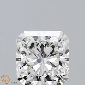2.17 Carat Square Radiant Lab Grown Diamond, Excellent Polish, F Color, VS1 Clarity