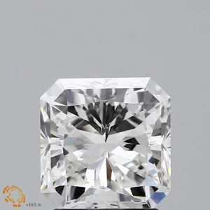2.24 Carat Square Radiant Lab Grown Diamond, Excellent Polish, F Color, VS1 Clarity