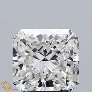 2.52 Carat Square Radiant Lab Grown Diamond, Excellent Polish, F Color, VS1 Clarity