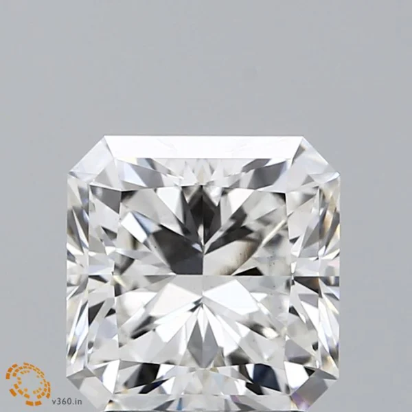 2.62 Carat Square Radiant Lab Grown Diamond, Excellent Polish, F Color, VS1 Clarity