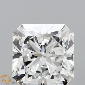 2.62 Carat Square Radiant Lab Grown Diamond, Excellent Polish, G Color, VS1 Clarity