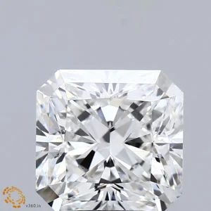 2.63 Carat Square Radiant Lab Grown Diamond, Excellent Polish, E Color, VS1 Clarity