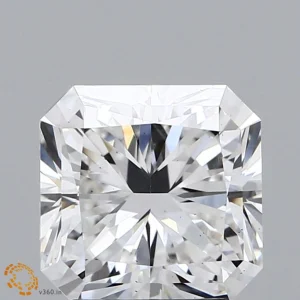 2.83 Carat Square Radiant Lab Grown Diamond, Excellent Polish, F Color, VS2 Clarity