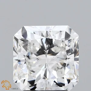 2.89 Carat Square Radiant Lab Grown Diamond, Excellent Polish, F Color, VS1 Clarity
