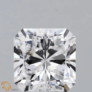 3.00 Carat Square Radiant Lab Grown Diamond, Excellent Polish, D Color, VS1 Clarity