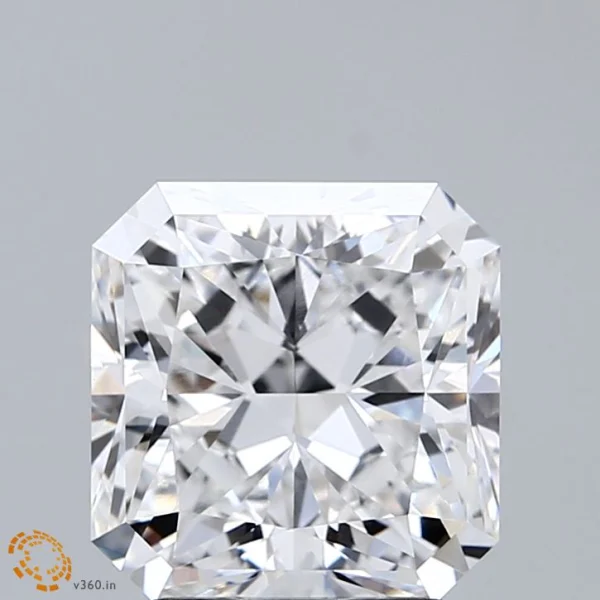 CC-SR-301-EX-D-VVS2-NGC-22-89 3.01 Carat Square Radiant Lab Grown Diamond, Excellent Polish, D Color, VVS2 Clarity