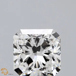 3.02 Carat Square Radiant Lab Grown Diamond, Excellent Polish, F Color, VS1 Clarity