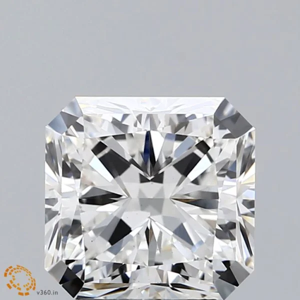 3.04 Carat Square Radiant Lab Grown Diamond, Excellent Polish, F Color, VS1 Clarity