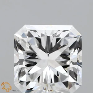 3.05 Carat Square Radiant Lab Grown Diamond, Excellent Polish, F Color, VS1 Clarity