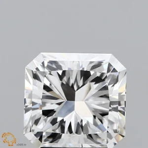 CC-SR-309-EX-F-VS1-NGX-38-805 3.09 Carat Square Radiant Lab Grown Diamond, Excellent Polish, F Color, VS1 Clarity