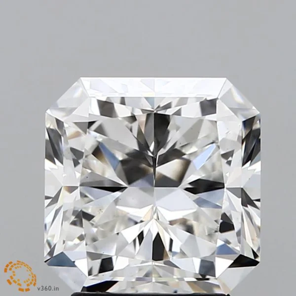 CC-SR-311-EX-F-VS1-LNGX-10-33 3.11 Carat Square Radiant Lab Grown Diamond, Excellent Polish, F Color, VS1 Clarity