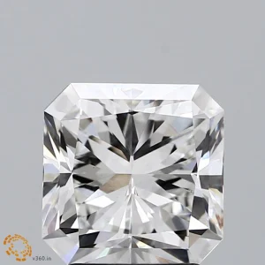 3.11 Carat Square Radiant Lab Grown Diamond, Excellent Polish, F Color, VS1 Clarity