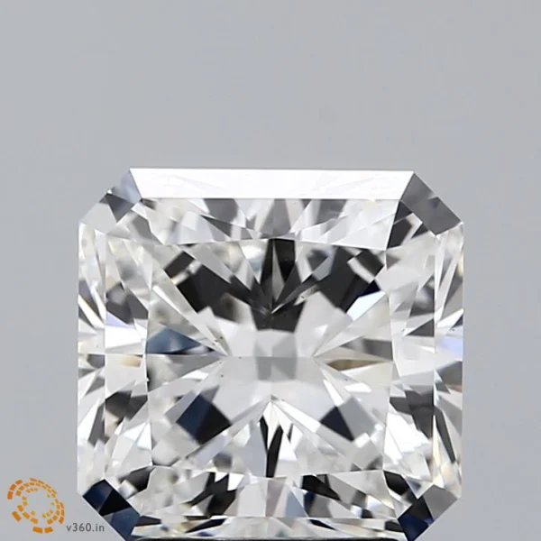 3.12 Carat Square Radiant Lab Grown Diamond, Excellent Polish, F Color, VS1 Clarity