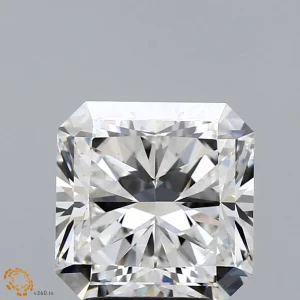 3.13 Carat Square Radiant Lab Grown Diamond, Excellent Polish, F Color, VS1 Clarity