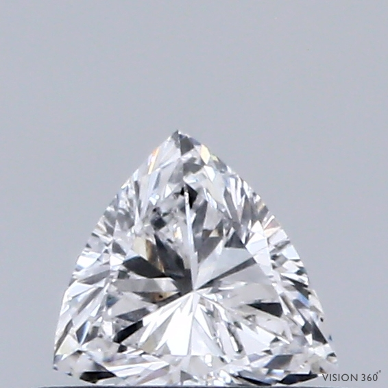 CC-TR2-031-VG-D-VS1-NGB-31-287-C 0.31 Carat Triangular Lab Grown Diamond, Very Good Polish, D Color, VS1 Clarity