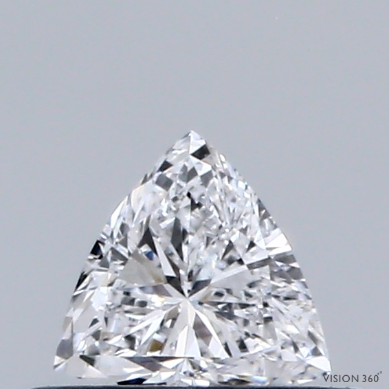 0.31 Carat Triangular Lab Grown Diamond, Very Good Polish, D Color, VVS1 Clarity