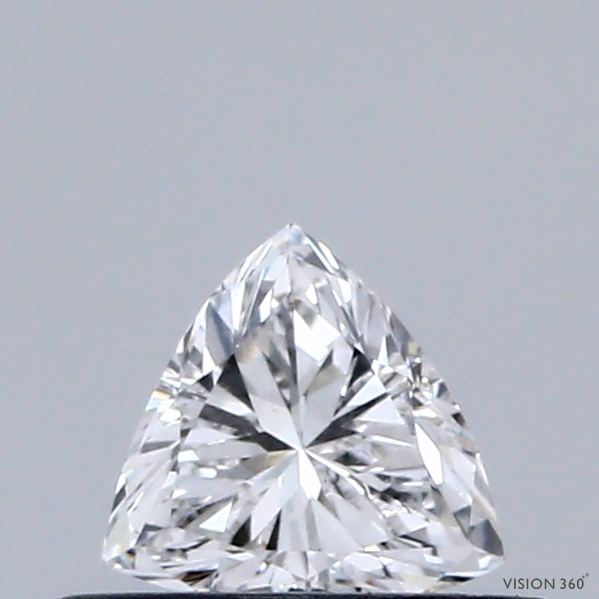 0.32 Carat Triangular Lab Grown Diamond, Very Good Polish, D Color, VS1 Clarity