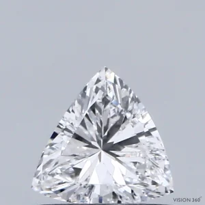 0.33 Carat Triangular Lab Grown Diamond, Very Good Polish, D Color, VVS1 Clarity