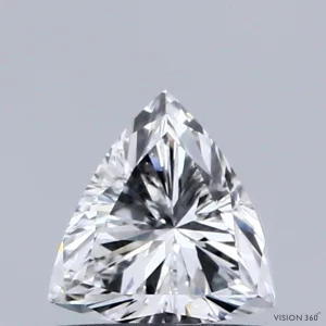 CC-TR2-037-VG-D-VVS2-NGA-14-8-L 0.37 Carat Triangular Lab Grown Diamond, Very Good Polish, D Color, VVS2 Clarity