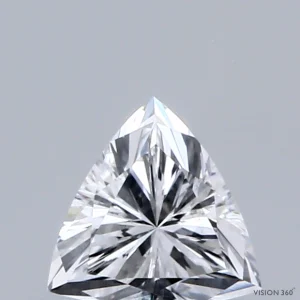 0.43 Carat Triangular Lab Grown Diamond, Very Good Polish, D Color, VS2 Clarity