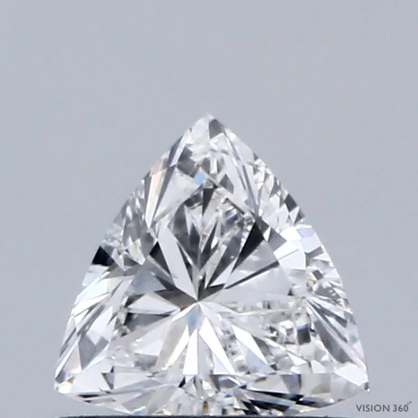 CC-TR2-057-VG-D-VS1-NGB-28-72-A 0.57 Carat Triangular Lab Grown Diamond, Very Good Polish, D Color, VS1 Clarity