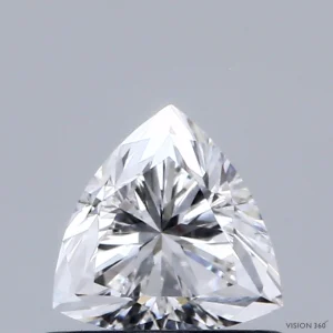 CC-TR2-063-EX-E-VVS1-NGB-29-409-A 0.63 Carat Triangular Lab Grown Diamond, Excellent Polish, E Color, VVS1 Clarity