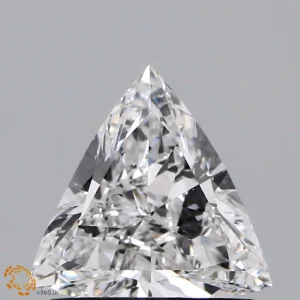 0.67 Carat Triangular Lab Grown Diamond, Excellent Polish, E Color, VS1 Clarity