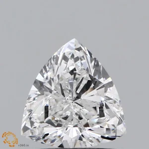 0.72 Carat Triangular Lab Grown Diamond, Very Good Polish, D Color, VVS2 Clarity