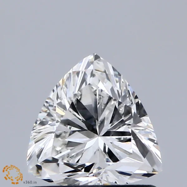 0.80 Carat Triangular Lab Grown Diamond, Very Good Polish, F Color, VS1 Clarity