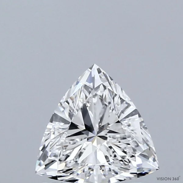 CC-TR2-101-EX-D-VVS1-NGM-14-378-A 1.01 Carat Triangular Lab Grown Diamond, Excellent Polish, D Color, VVS1 Clarity
