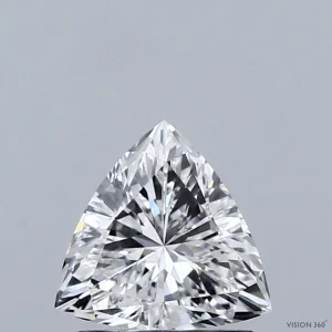 1.01 Carat Triangular Lab Grown Diamond, Excellent Polish, E Color, VS1 Clarity