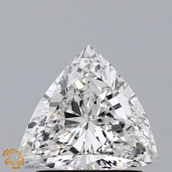 1.01 Carat Triangular Lab Grown Diamond, Excellent Polish, E Color, VVS1 Clarity