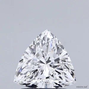 1.02 Carat Triangular Lab Grown Diamond, Excellent Polish, D Color, VVS2 Clarity