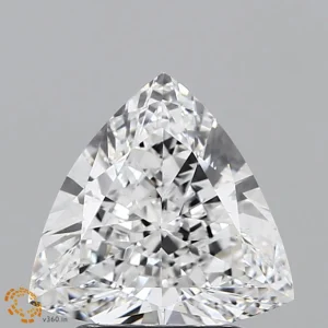 1.57 Carat Triangular Lab Grown Diamond, Excellent Polish, D Color, VS1 Clarity