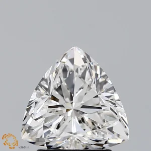 1.92 Carat Triangular Lab Grown Diamond, Excellent Polish, G Color, VVS2 Clarity