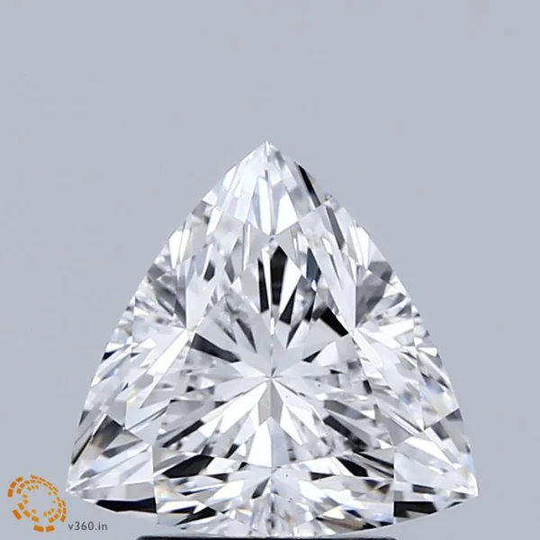 CC-TR2-212-EX-D-VS1-NGB-29-151 2.12 Carat Triangular Lab Grown Diamond, Excellent Polish, D Color, VS1 Clarity