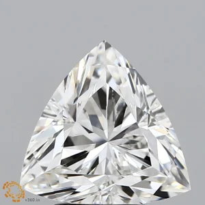 CC-TR2-267-EX-F-VVS2-ngx-38-63 2.67 Carat Triangular Lab Grown Diamond, Excellent Polish, F Color, VVS2 Clarity