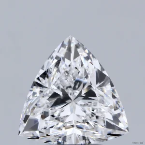 CC-TR2-304-EX-D-VVS2-NGD-19-215 3.04 Carat Triangular Lab Grown Diamond, Excellent Polish, D Color, VVS2 Clarity
